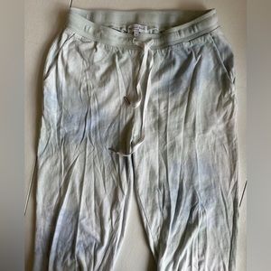 Michael Stars Blue/Teal/White Tie Dye Jogger Sweatpants Size M